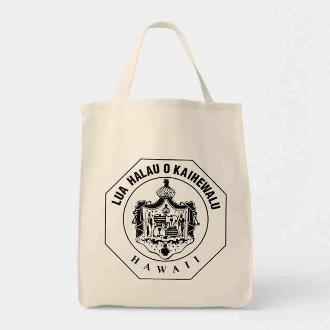 Tote Bag - Kaihewalu Lua with Battle Koa (Front)