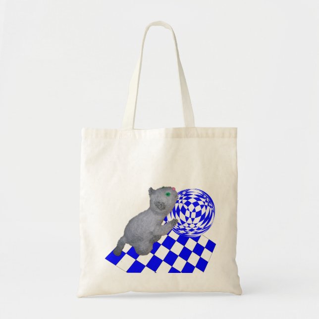 Tote Bag - Kitten Rolling Ball (Front)