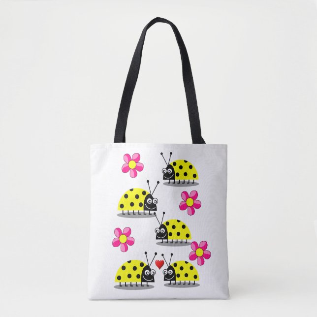 tote bag ladybugs (Front)