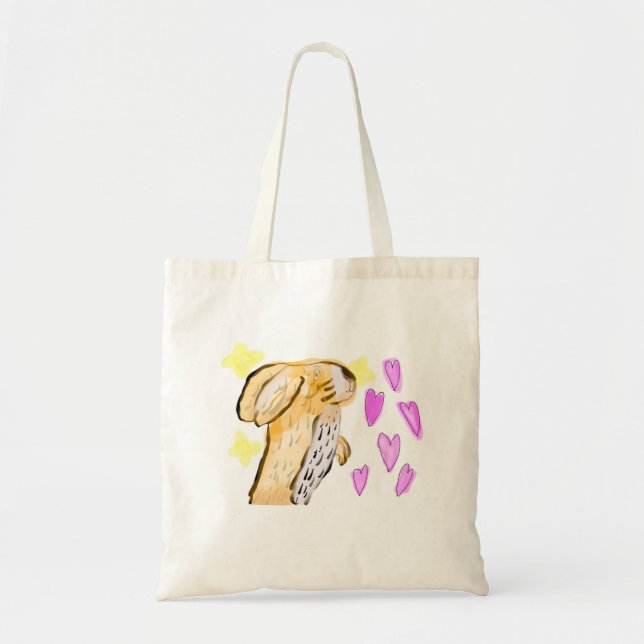 Tote bag Le lapin vous aime ! (Front)