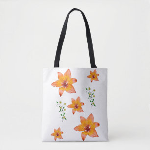 Tote bag lilies