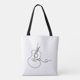 Tote Bag: Line Art (Guitar)