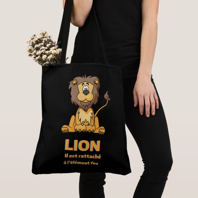 Tote Bag Lion (Close Up)