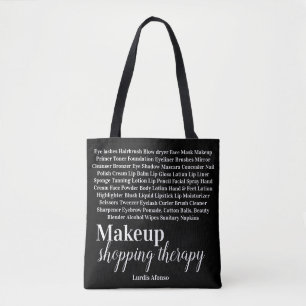 Tote Bag Makeup Shopping Therapy