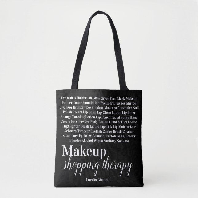 Tote Bag Makeup Shopping Therapy  (Front)