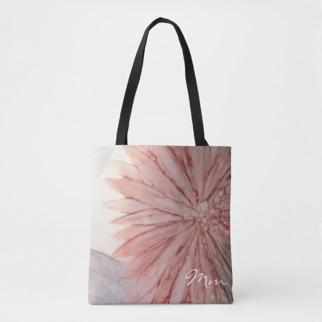 Tote Bag, Medium "Pinkish Flower" (Front)