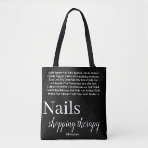 Tote Bag Nail Care Accessories Shopping Therapy