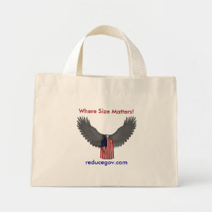 Tote Bag on white, Where Size Matters!,