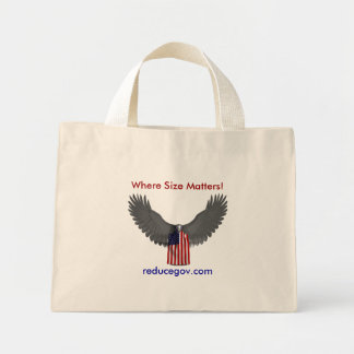 Tote Bag on white, Where Size Matters!,