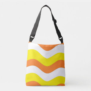 Tote Bag or Cross Body Bag With Candy Corn Colours
