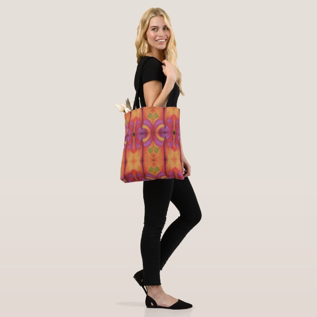 Tote Bag Parrot Tulip Abstract (On Model)