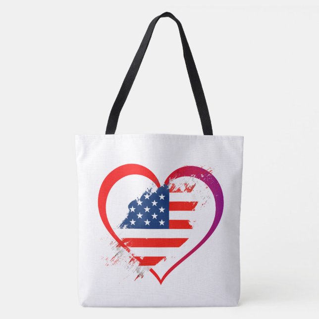 Tote Bag-Patriotic Bag (Front)