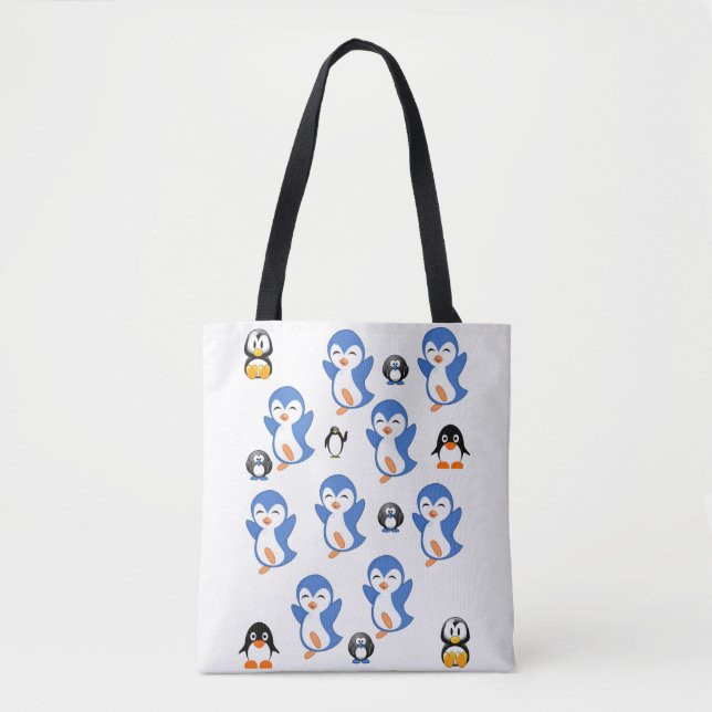 tote bag penguins (Front)