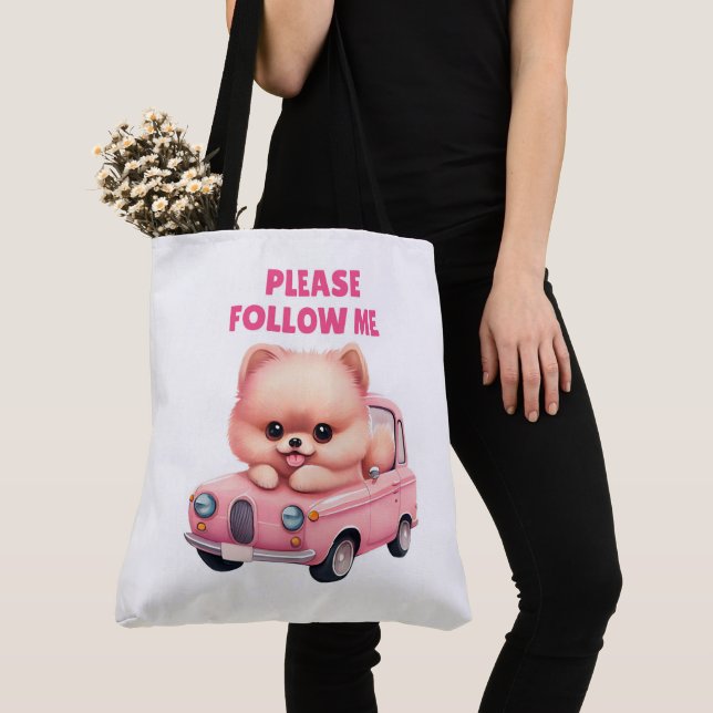 Tote Bag Please follow me (Close Up)