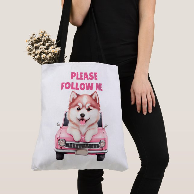 Tote Bag Please follow me (Close Up)
