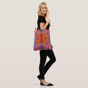 Tote Bag Rainbow Tulip Abstract