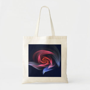 Tote Bag Red And Blue Vortex