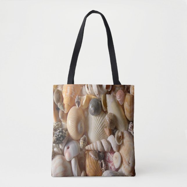 tote bag seashells ocean (Front)
