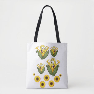 tote bag sunflowers