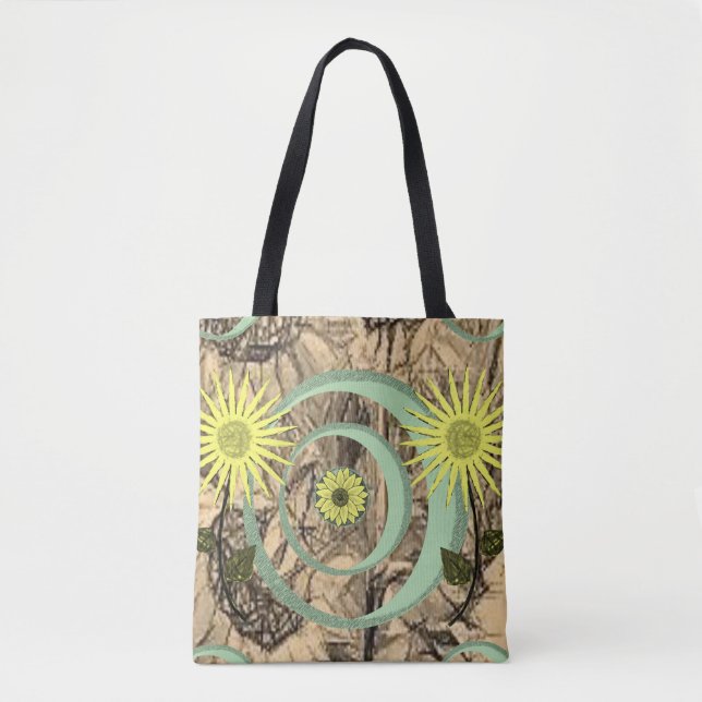 tote bag sunflowers (Front)