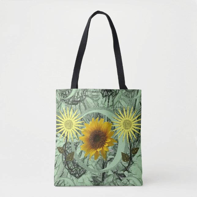 tote bag sunflowers (Front)