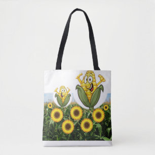 tote bag sunflowers