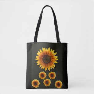 tote bag sunflowers
