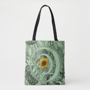 tote bag sunflowers
