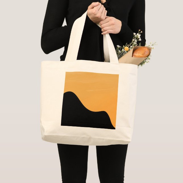 Tote Bag Sunset Mountain silhouette go to bag  (Front (Product))