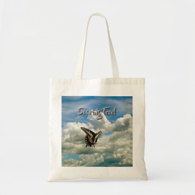 Tote Bag - Swallowtail Butterflies in Clouds (Front)