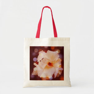 Tote Bag Sword Lily Red Bokeh