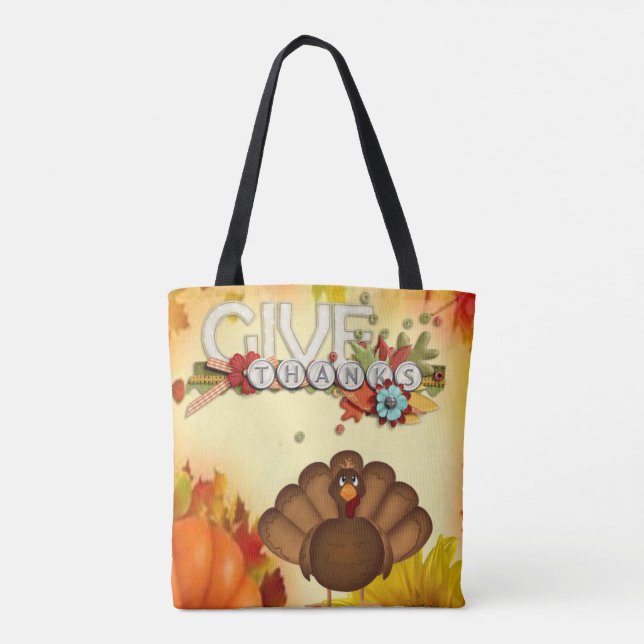 Tote bag thanksgiving (Back)