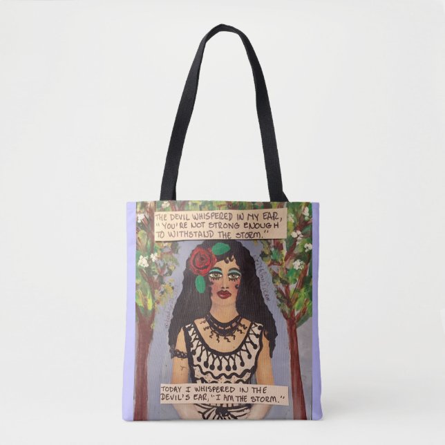 Tote bag-The devil whispered in my ear Bag (Front)