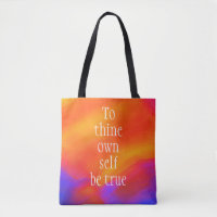 Tote bag "to thine own self be true" by Jo Images