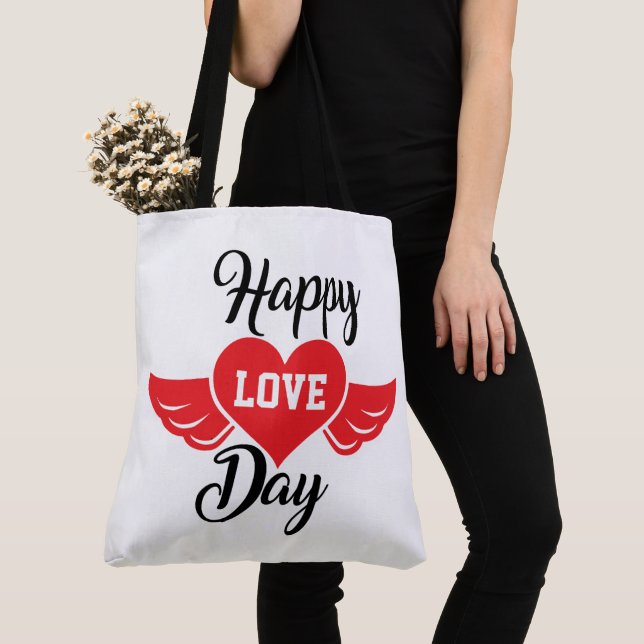 Tote Bag Valentines Day (Close Up)