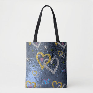 tote bag valentines day love hearts