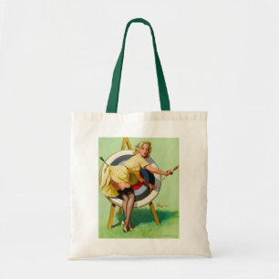 tote bag vintage rockabilly bombshell