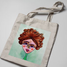Tote Bag (Whimsical Woman - 01)