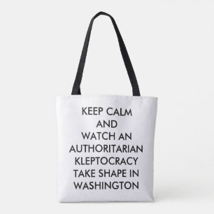 Tote bag- white with black logo bag