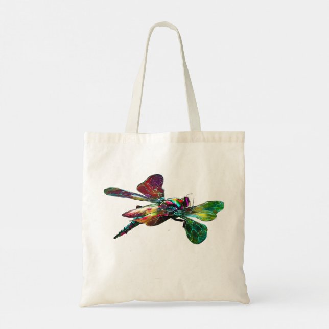 Tote bag with an image of a Libelle (Back)
