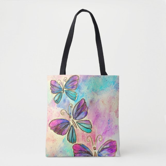 Tote Bag with Butterflies (Front)