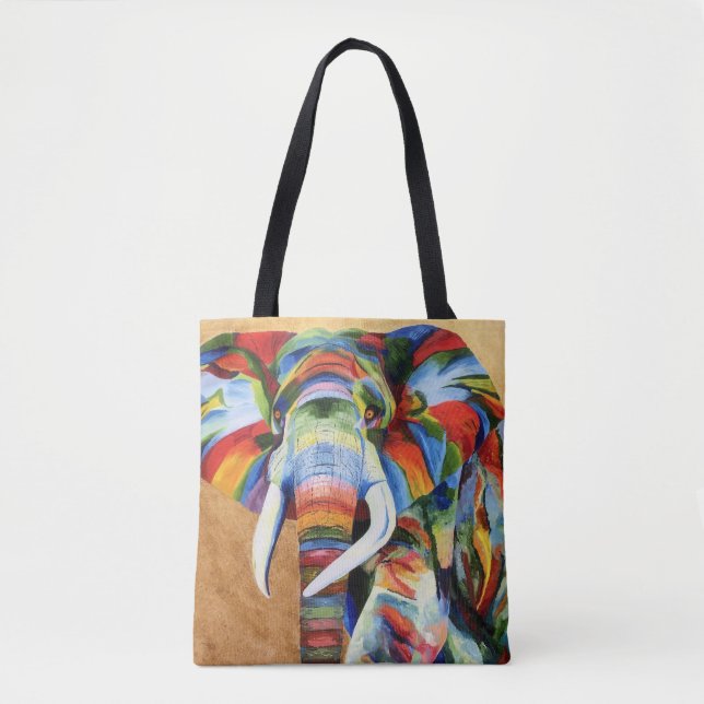 Tote bag with Elephant design (Front)