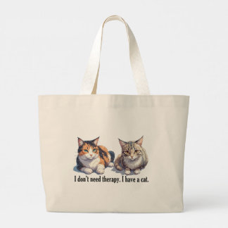 Tote Bag With Funny Cat Theme design