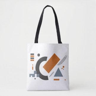 Tote Bag with Geometric Design for Casual Day