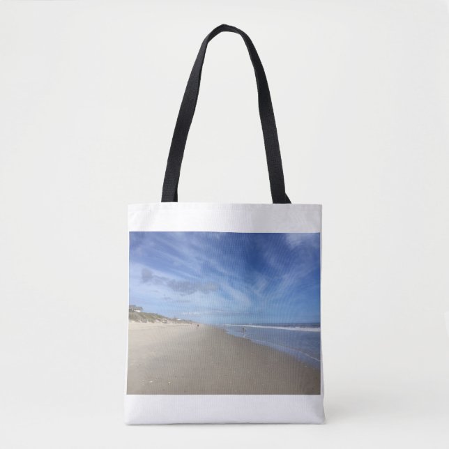 Tote Bag With Low Tide Beach Photos (Front)