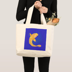 Tote Bag with Orange Fish