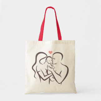 Tote bag with print "family"