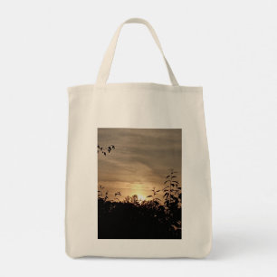 Tote Bag with Sunset Beach