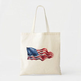 Tote bag with USA Flag