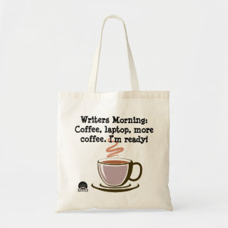 Tote Bag - Writers Morning: Coffee, laptop...